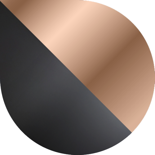 różowe złoto/czarny