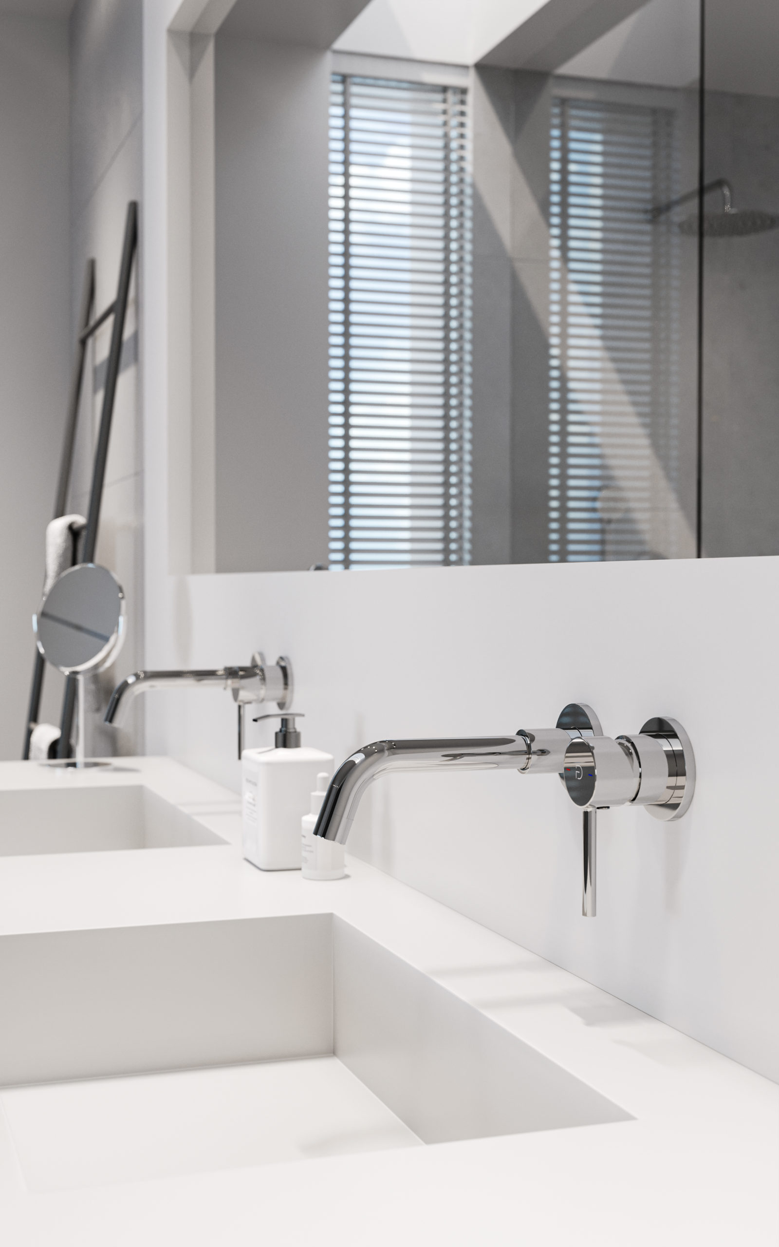 Minimalistyczna łazienka - kolekcja Flusso