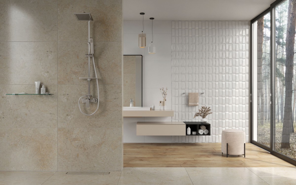 Skandynawska łazienka - kolekcja Pinea