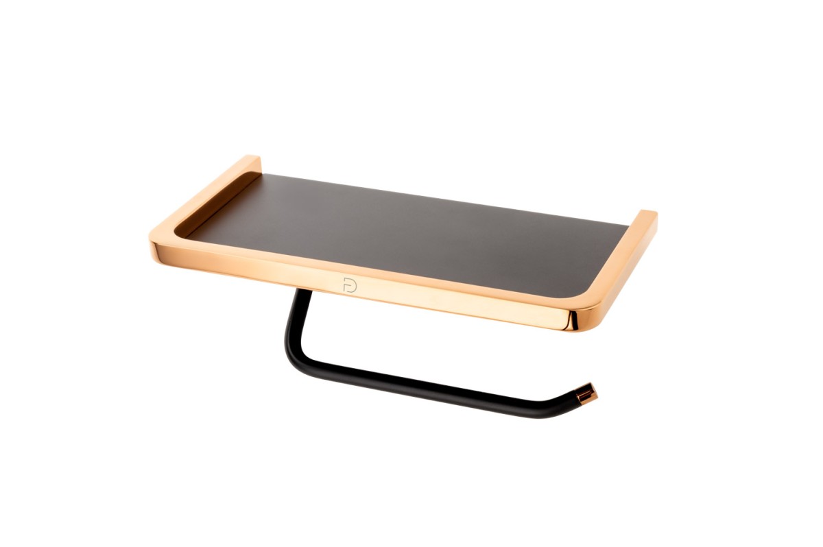 MERIDA, Uchwyt na papier toaletowy z półką