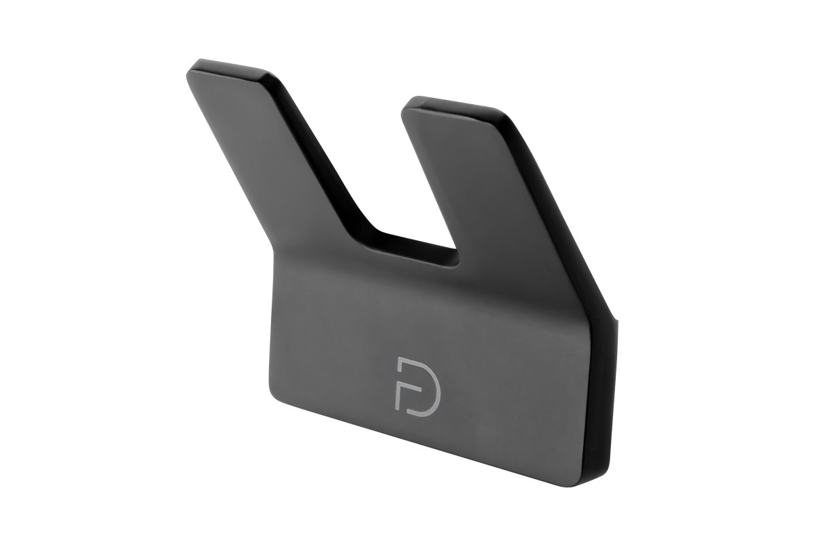 PIAZZA, wieszak podwójny czarny