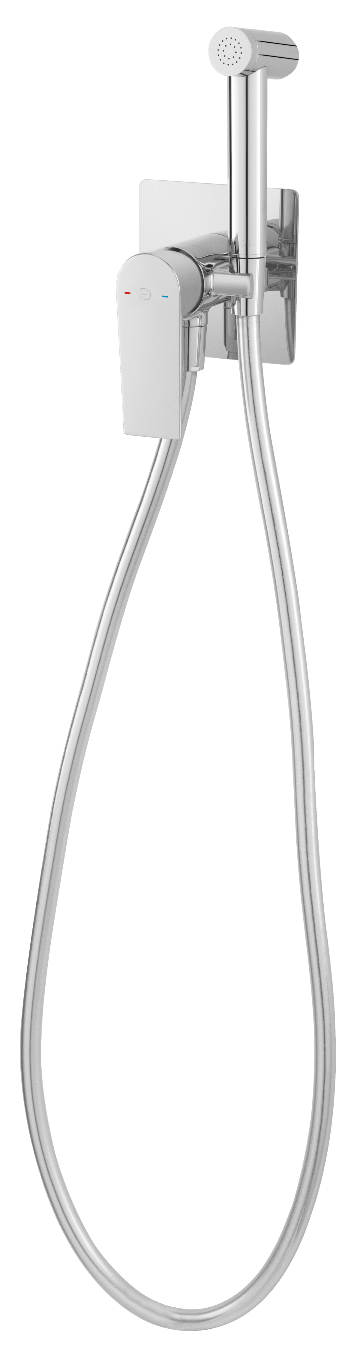 PINEA, Bateria bidetowa podtynkowa z zestawem natryskowym