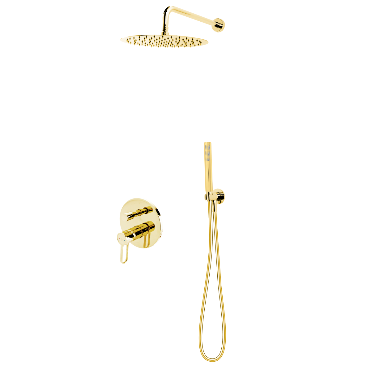 ZAFFIRO, Zestaw podtynkowy natryskowy z deszczownią