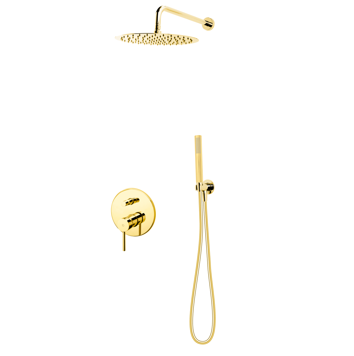 FLUSSO, Zestaw podtynkowy natryskowy z deszczownią